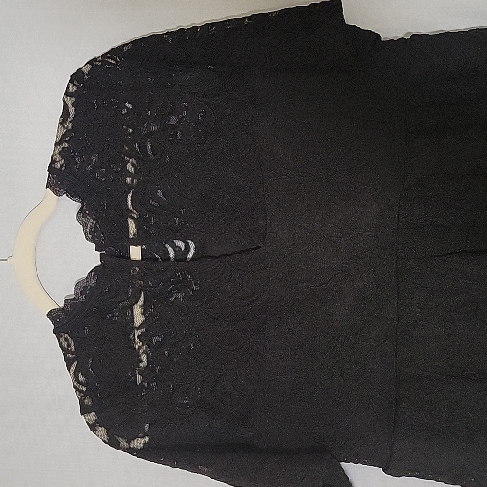 Torrid Black Lace Top NWT Size 1 (1X) - Picture 8 of 9